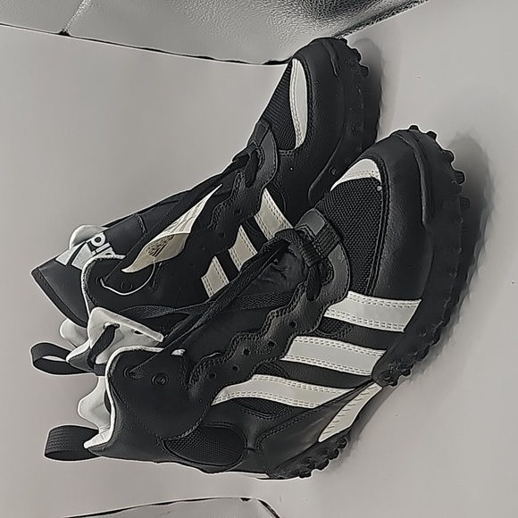 Adidas Grid Onslt Med Vintage Retro Football Cleat size 11, Black White new 1997 - Picture 1 of 7
